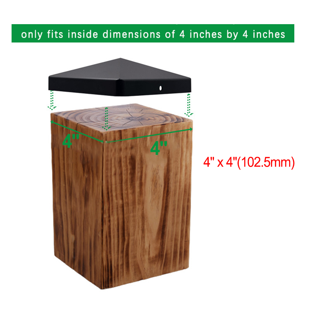 4 Inch Plastic Fence Post Cap  - Outdoor Power Post recension och pris